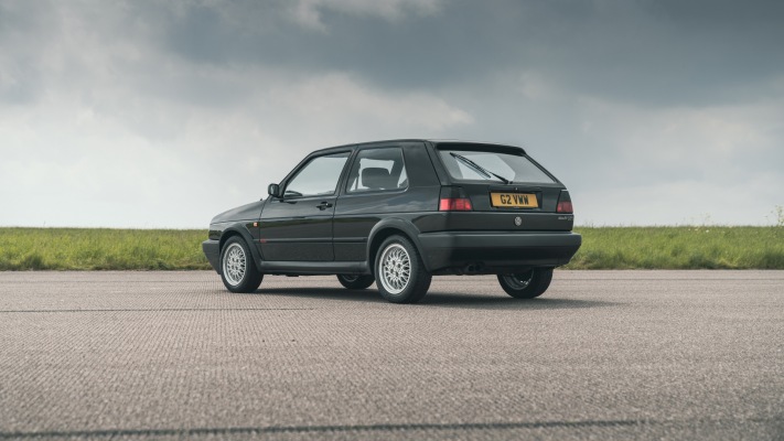 Volkswagen Golf II GTI 3-door UK Version 1983. Desktop wallpaper