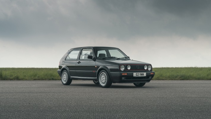 Volkswagen Golf II GTI 3-door UK Version 1983. Desktop wallpaper