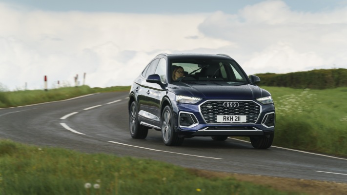 Audi Q5 Sportback UK Version 2021. Desktop wallpaper