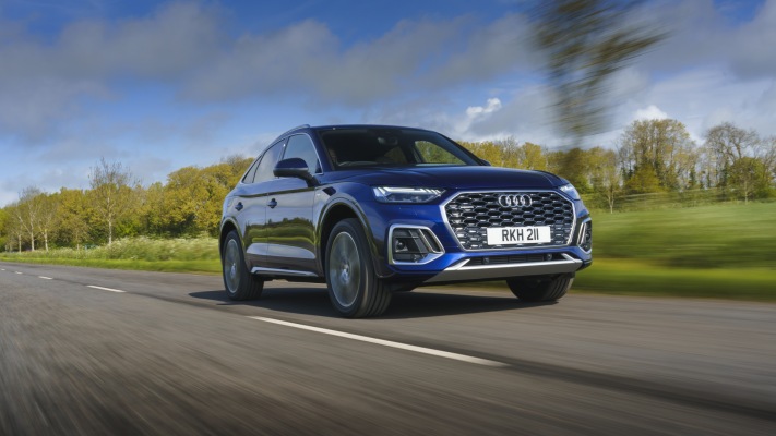 Audi Q5 Sportback UK Version 2021. Desktop wallpaper