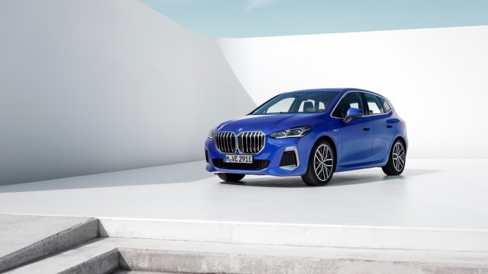 BMW 230e xDrive Active Tourer 2022. Desktop wallpaper