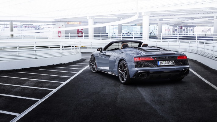 Audi R8 Spyder V10 Performance RWD 2022. Desktop wallpaper