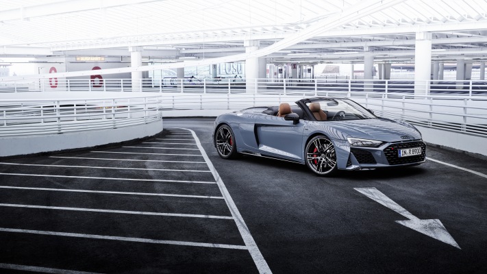 Audi R8 Spyder V10 Performance RWD 2022. Desktop wallpaper
