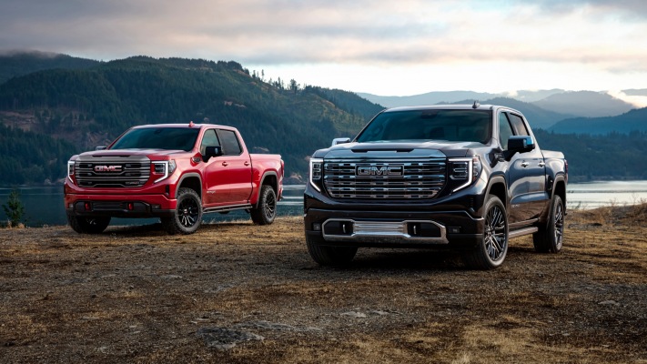 GMC Sierra Denali Ultimate 2022. Desktop wallpaper