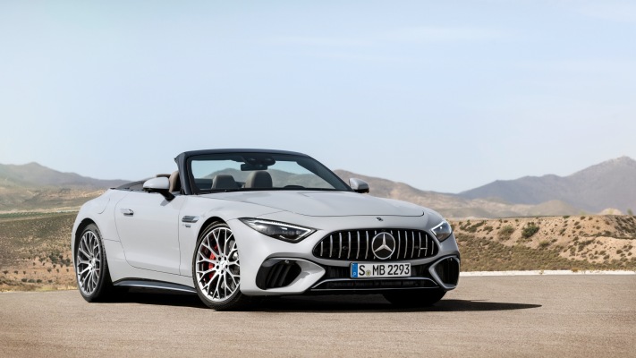 Mercedes-AMG SL 55 4MATIC+ 2022. Desktop wallpaper