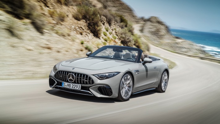 Mercedes-AMG SL 55 4MATIC+ 2022. Desktop wallpaper