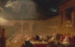 Desktop wallpaper. John Martin - Belshazzar's Feast