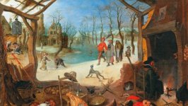 Desktop wallpaper. Sebastiaan Vrancx - Allegory of Winter
