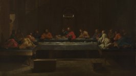 Desktop wallpaper. Nicolas Poussin - Seven Sacraments - Eucharist 1