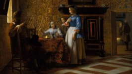 Desktop wallpaper. Pieter de Hooch