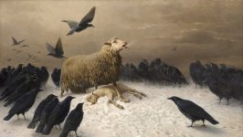 Desktop wallpaper. August Friedrich Schenck - Anguish