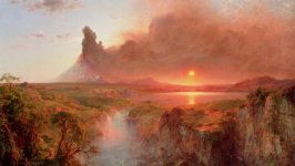Desktop wallpaper. Frederic Edwin Church - Cotopaxi