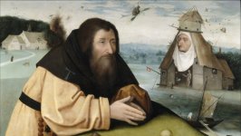 Desktop wallpaper. Hieronymus Bosch - The Temptation of St. Anthony