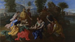 Desktop wallpaper. Nicolas Poussin - Moses Saved from the River