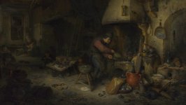 Desktop wallpaper. Adriaen van Ostade - Alchemist