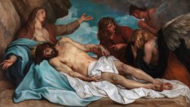 Desktop wallpaper. Anthony van Dyck - Bewening van Christus