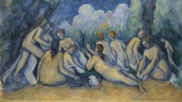 Desktop wallpaper. Paul Cezanne - The Bathers