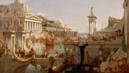 Desktop wallpaper. Thomas Cole - The Course of Empire. The Consummation