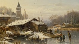 Desktop wallpaper. Johannes Duntze - Winter's Day