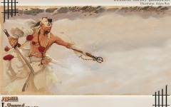 Desktop wallpaper. Champions of Kamigawa - Kumano, Master Yamabushi