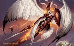 Desktop wallpaper. Ravnica: City of Guilds - Firemane Angel