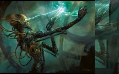 Desktop wallpaper. Dissension - Simic Guildmage