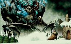 Desktop wallpaper. Coldsnap - Phyrexian Snowcrusher