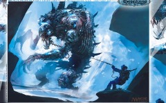 Desktop wallpaper. Coldsnap - Phyrexian Ironfoot