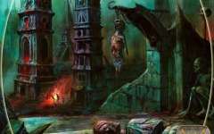 Desktop wallpaper. Shards of Alara - Crumbling Necropolis