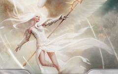 Desktop wallpaper. Divine vs. Demonic - Luminous Angel