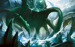 Desktop wallpaper. Zendikar - Lorthos, the Tidemaker