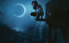 Desktop wallpaper. Zendikar - Vampire Nighthawk