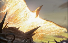 Desktop wallpaper. Scars of Mirrodin - Kuldotha Phoenix