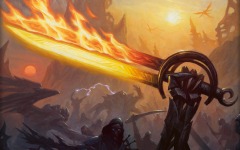 Desktop wallpaper. New Phyrexia - Sword of War and Peace