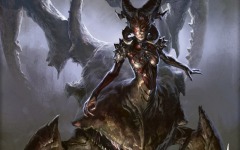 Desktop wallpaper. New Phyrexia - Sheoldred, Whispering One