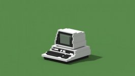 Desktop wallpaper. Commodore PET 4016