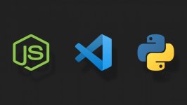Desktop wallpaper. JavaScript, Microsoft Visual Studio & Python