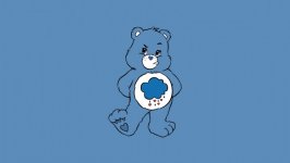 Desktop wallpaper. Grumpy Bear