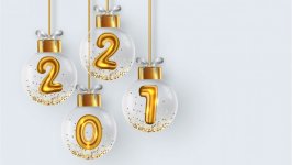 Desktop wallpaper. New Year 2021