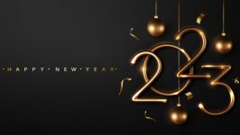 Desktop wallpaper. Happy New Year 2023