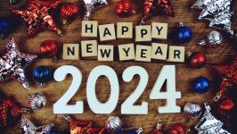 Desktop wallpaper. Happy New Year 2024