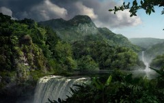 Desktop wallpaper. Waterfalls. ID:42854