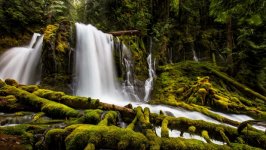 Desktop wallpaper. Waterfalls. ID:145870