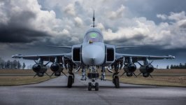 Desktop wallpaper. Saab JAS 39 Gripen