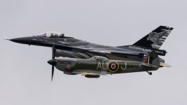 Desktop wallpaper. F-16 & Spitfire