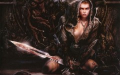 Desktop wallpaper. Luis Royo - Malefic - The never-ending Sparkling