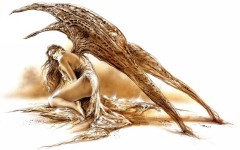 Desktop wallpaper. Luis Royo - Dreams - Night of the Angel