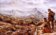 Desktop wallpaper. Luis Royo - Dreams - In the Arms of the Sky