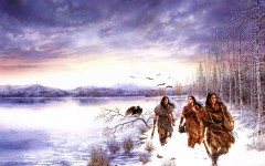 Desktop wallpaper. Luis Royo - Dreams - People of the Lakes