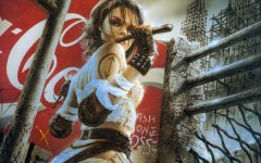Desktop wallpaper. Luis Royo - III Millennium - Eye-liner Labyrinth
